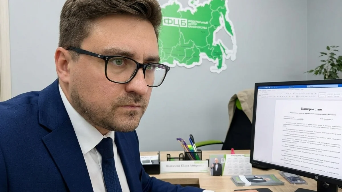 Мужчина проверяет сведения в электронной системе на компьютере